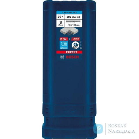 Wiertło udarowe SDSplus7x 8x100x165mm 30St EXPERT Bosch