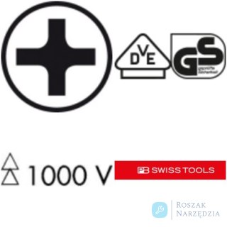 Wkrętak 5190  VDE  PH1x 80mm Classic PB Swiss Tools