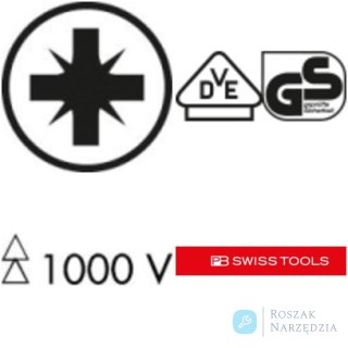 Wkrętak 5192  VDE  PZ1x 80mm Classic PB Swiss Tools