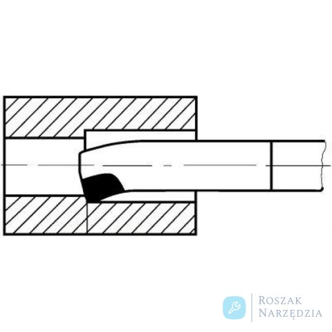 Nóż tokarski węgłębokich DIN4973 prawy 10x10x150mm P25/30 WILKE