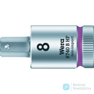 Wkrętakowa końcówka 8,0x 38,5mm do śrub z gniazdem 6-k. z funkcją przytrzym.Wera