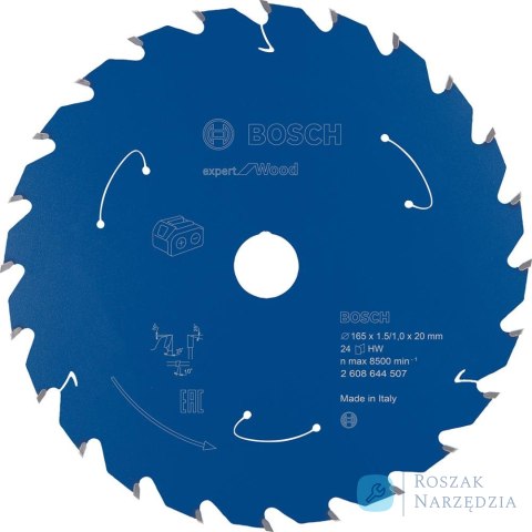 Tarcza pilarska węglikowa 165x1.5/1x20 24 zęby Bosch