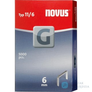 Zszywka z płaskiego drutu G typ 11/ 6 Vz po 5000 szt. Novus