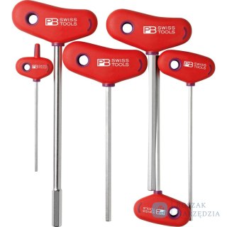Wkrętak z rękojeścią poprzeczną zestaw w kartonowym pudełku 6-częściowy, 3-10mm PB Swiss Tools