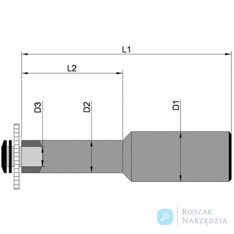 Uchwyt tarczy pilarskiej DIN1835, ksztalt B 100x22mm TSCHORN