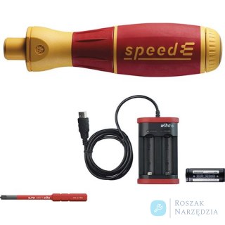 Zestaw z wkrętakiem akumulatorowym  VDE -E speedE® Set I®, 4-częściowy Wiha