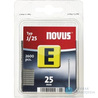 Gwóźdź E typ J 25 mm po 2600 szt. Novus