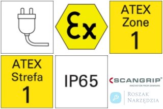Lampa robocza NOVA-Ex R 2000/4000Lumen SCANGRIP