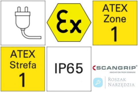 Lampa robocza NOVA-Ex R 2000/4000Lumen SCANGRIP