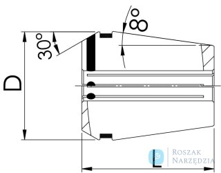 Tuleja zaciskowa 429E GERC25 6mm FAHRION