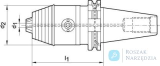 Uchwyt wiertarski CNC AD/B R/L 0,5-13 SK40 WTE
