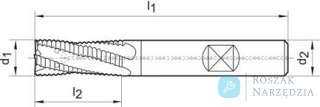 Narzędzie do radełkowania C611-16M 14,5x3x5mm, chwyt 16x16mm QUICK