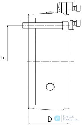 Trójszczękowy uchwyt tokarski klinowy DURO T, wlk.250mm KK 6 RÖHM