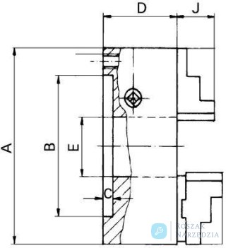 Trójszczękowy uchwyt tokarski,DIN6350,stal. 160mm RÖHM