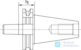 Mocowanie uchwytu wiertarskiego DIN69871A SK50-B16 HAIMER