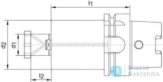 Uchwyt do glow.frezar. DIN69893A KKB HSK-A63 32x60mm HAIMER