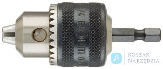 Uchwyt wiertarski z wiencem zebatym Prima 0,5-6,5mm E6,3 1/4" RÖHM