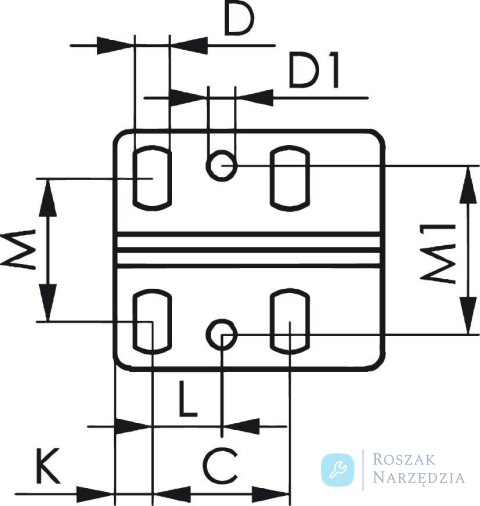 Docisk szybkomocujący poziomy 6830NI-2, wielkość 2 AMF