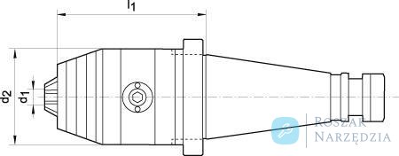 Uchwyt wiertarski precyzyjny CNC DIN2080 2,5-16 SK40 WTE