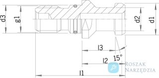 Sworzen dociag.DIN69872 BSK50-M24,z uszczelnieniemHAIMER
