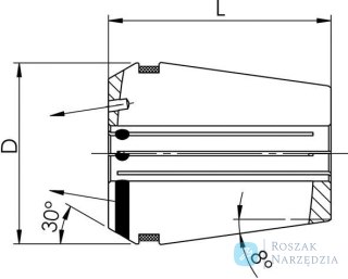 Tuleja zaciskowa DIN6499B GERC32-HPDD 469E 14,0mm FAHRION