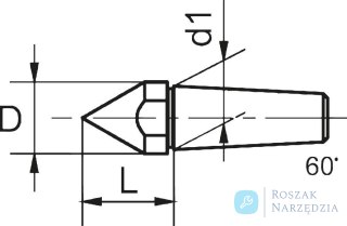 Kieł centrujący do kła tokarskiego 12mm CONZELLA