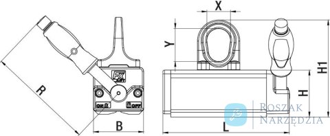 Uchwyt magnetyczny do podnoszenia FX-600 FLAIG