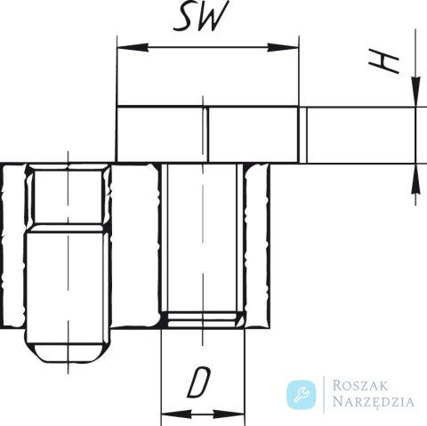 Docisk mimośrodowy z nakrętką teową 18 mm MITEE-BITE