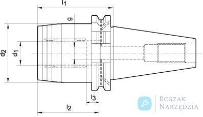 Uchwyt zaciskowy hydrauliczny precyzyjny 20x65,5mm SK40 WTE