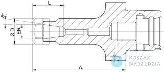Oprawka do tulejek zaciskowych CAPTO C6 ER32 100mm HAIMER