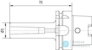 Tuleja redukcyjna DIN69893A, kształt C, MK3x150mm HSK-A100 HAIMER