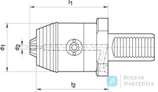 Uchwyt wiertarski VDI CNC NC50/2,5-16mm WTE