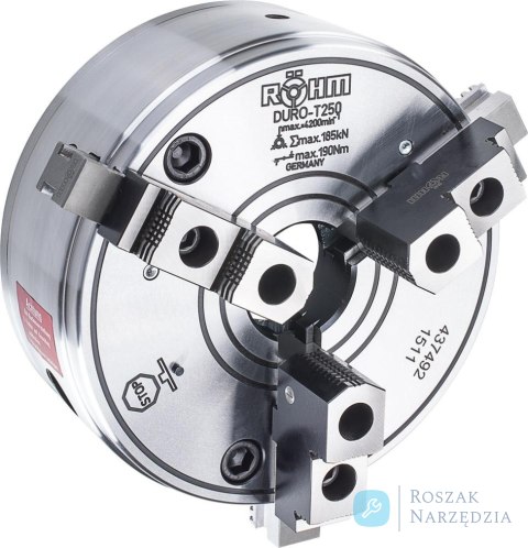 Trójszczękowy uchwyt tokarski klinowy DURO T, wlk.315mm RÖHM
