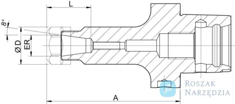 Oprawka do tulejek zaciskowych CAPTO C6 ER25 60mm HAIMER