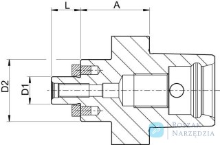 Uchwyt do glowic frezarskich Capto C6 32 25mm HAIMER