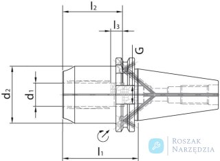 Uchwyt zaciskowy hydrauliczny precyzyjny HPH DIN69871 20mm SK40 WTE