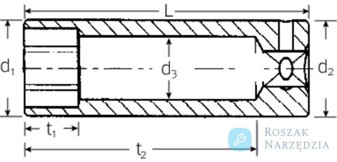 Nasadka 1/4" 5,5mm, 6-kątna, długa STAHLWILLE Nasadka 1/4" 5,5mm, 6-kątna, długa STAHLWILLE