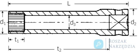 Nasadka 1/4" SPLINE-DR 5/16"=10 długa STAHLWILLE