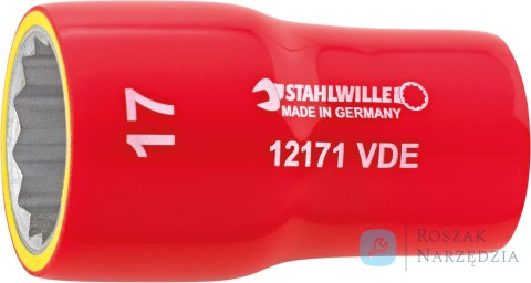 Nasadka 3/8" 12mm, 12-kątna, krótka, izolowana 1000V  VDE  STAHLWILLE