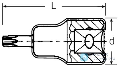 Nasadka 3/8" wkrętakowa T20 TORX, izolowana 1000V  VDE  STAHLWILLE