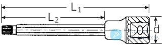 Nasadka 1/2" XZN M10, extra długa STAHLWILLE