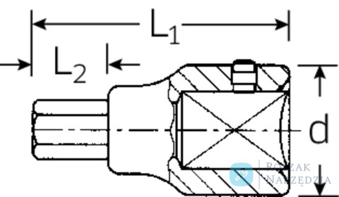 Nasadka INHEX 1" 22mm STAHLWILLE