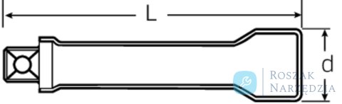 Przedłużka 3/8", L=94mm, izolowany 1000V  VDE  STAHLWILLE