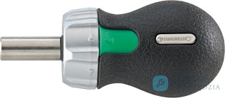 Rękojeść grzechotkowa krótka do końcówek typu BIT 1/4", wewnętrzne  6-kąt STAHLWILLE