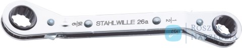 Klucz grzechotkowy 1/2"x9/16" odgięty, AS-drive STAHLWILLE