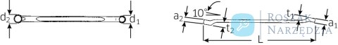 Klucz oczkowy 13/16x7/8" odgięty, AS-drive STAHLWILLE
