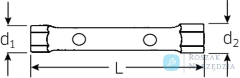 Klucz rurowy nasadowy 14x15mm dwustronny STAHLWILLE