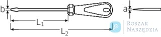 Wkrętak płaski 1,2x6,5x150mm 3K DRALL STAHLWILLE