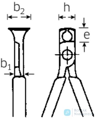 Szczypce czołowe wzm. L=160mm; poler./lakier. STAHLWILLE