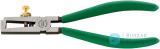 Szczypce do ściągania izolacji (do 5mm) L=160mm; ze śrubą regul.; polerowane, rękojeść PCV STAHLWILLE